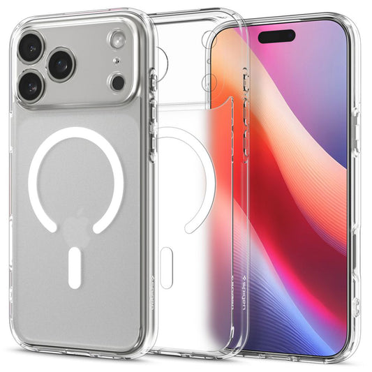 Capa MagSafe para Apple iPhone 17 Pro, Spigen, Ultra Hybrid, Branco Acetinado