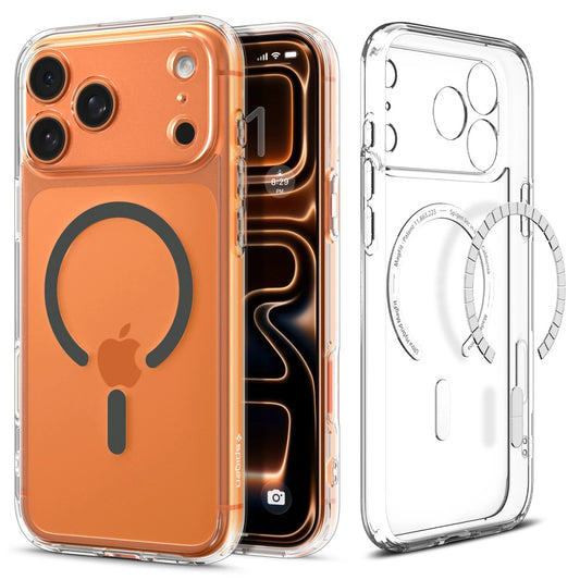 Capa MagSafe para Apple iPhone 17 Pro, Spigen, Ultra Hybrid, Cinza