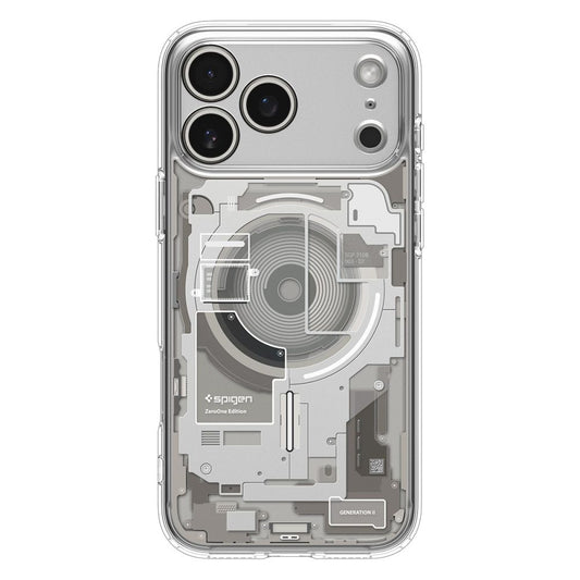 Capa MagSafe para Apple iPhone 17 Pro, Spigen, Ultra Hybrid, Transparente