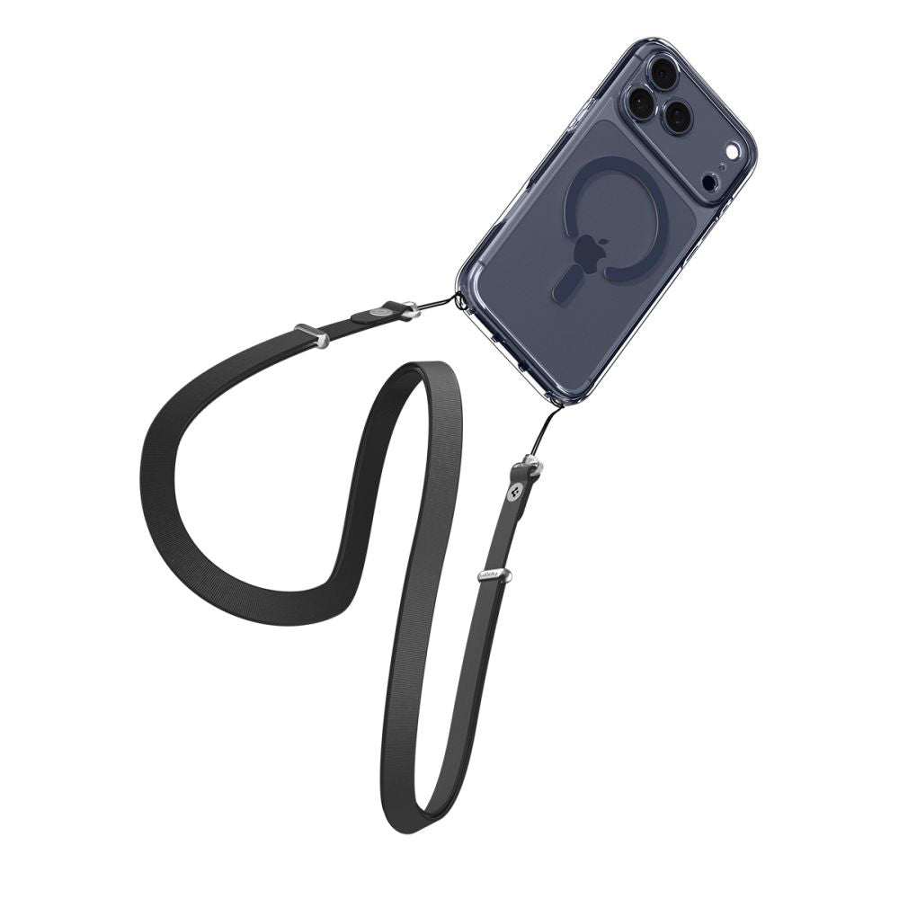 Capa MagSafe para Apple iPhone 17 Pro, Spigen, Ultra Hybrid, Transparente Azul Marinho ACS11111