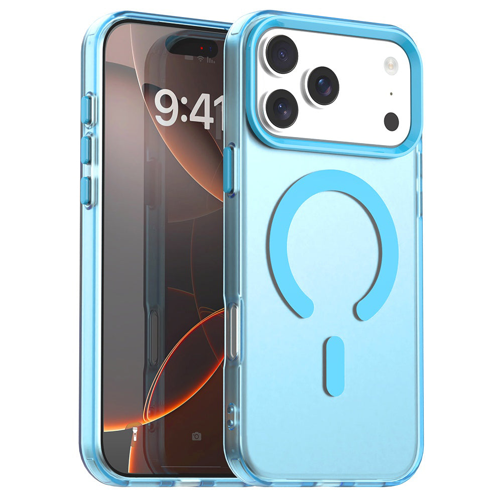 Capa MagSafe para Apple iPhone 17 Pro, Techsuit, CandyCase, Azul