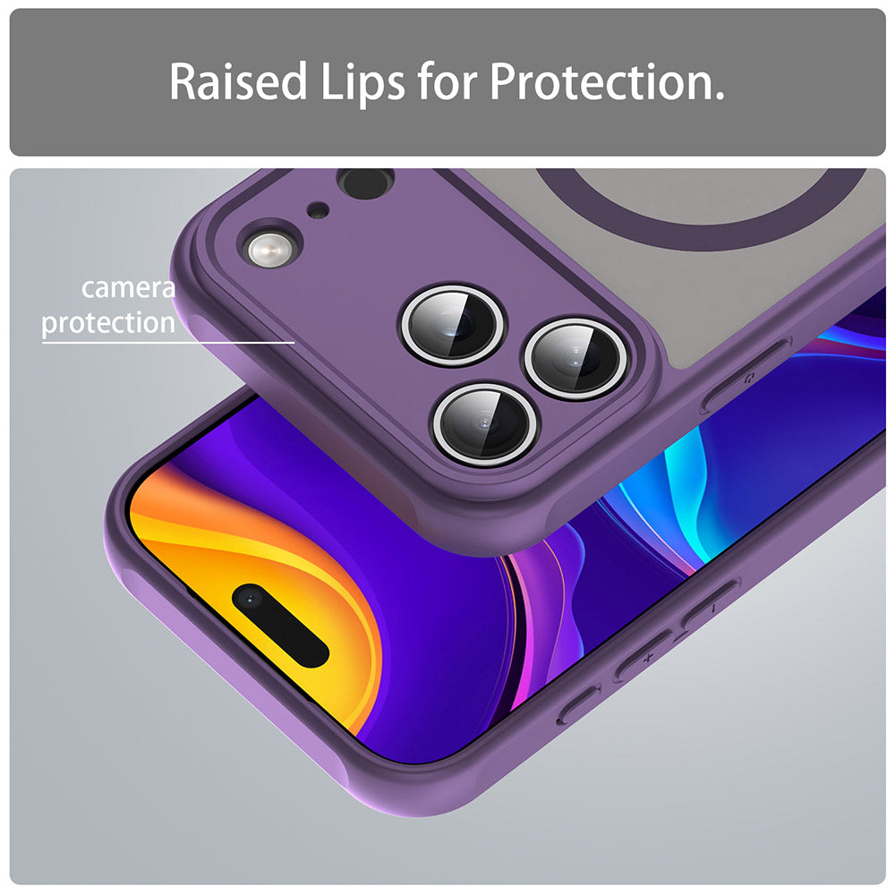 Capa MagSafe para Apple iPhone 17 Pro, Techsuit, HaloFrost II, Roxo
