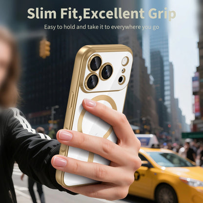 Capa MagSafe para Apple iPhone 17 Pro, Techsuit, Luxury Crystal, Azul