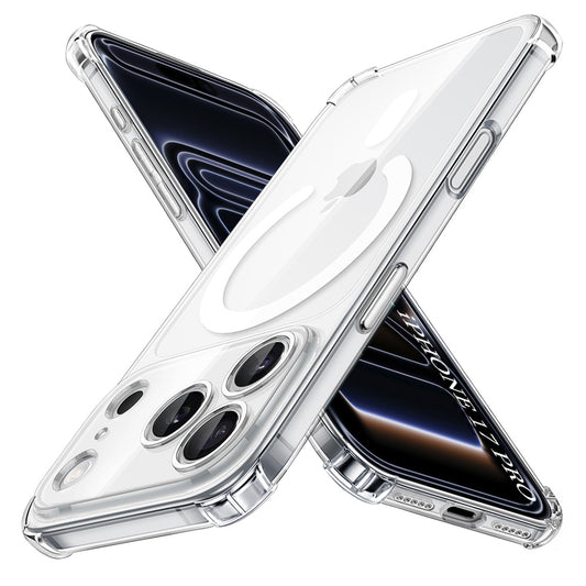 Capa MagSafe para Apple iPhone 17 Pro, Techsuit, Antichoque, Transparente