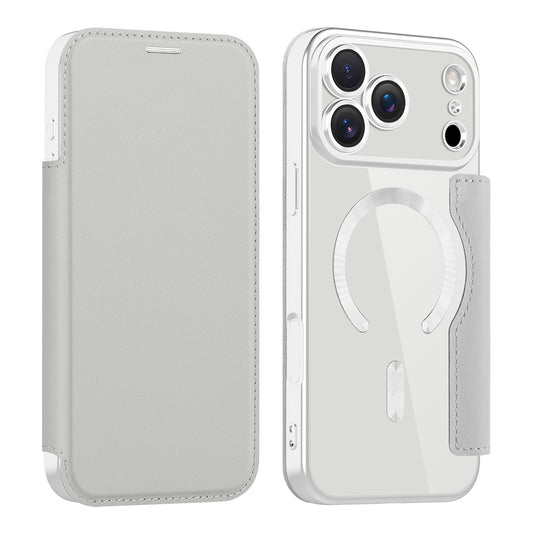 Capa MagSafe para Apple iPhone 17 Pro, Techsuit, SmartMag Book, Cinzento