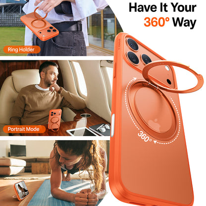 Capa MagSafe para Apple iPhone 17 Pro, Torras, Ostand Pro, Laranja
