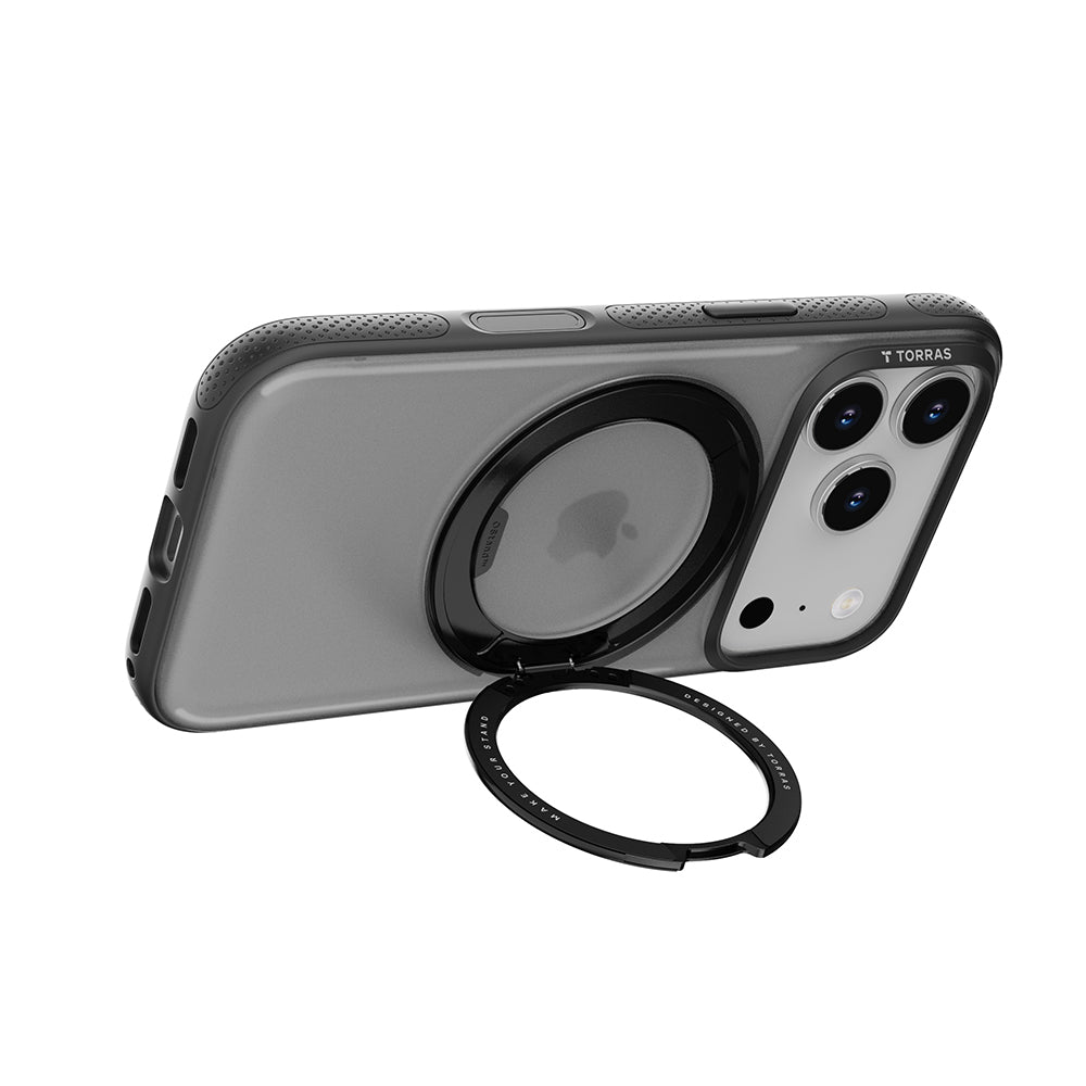 Capa MagSafe para Apple iPhone 17 Pro, Torras, Ostand R Fitness, Preta