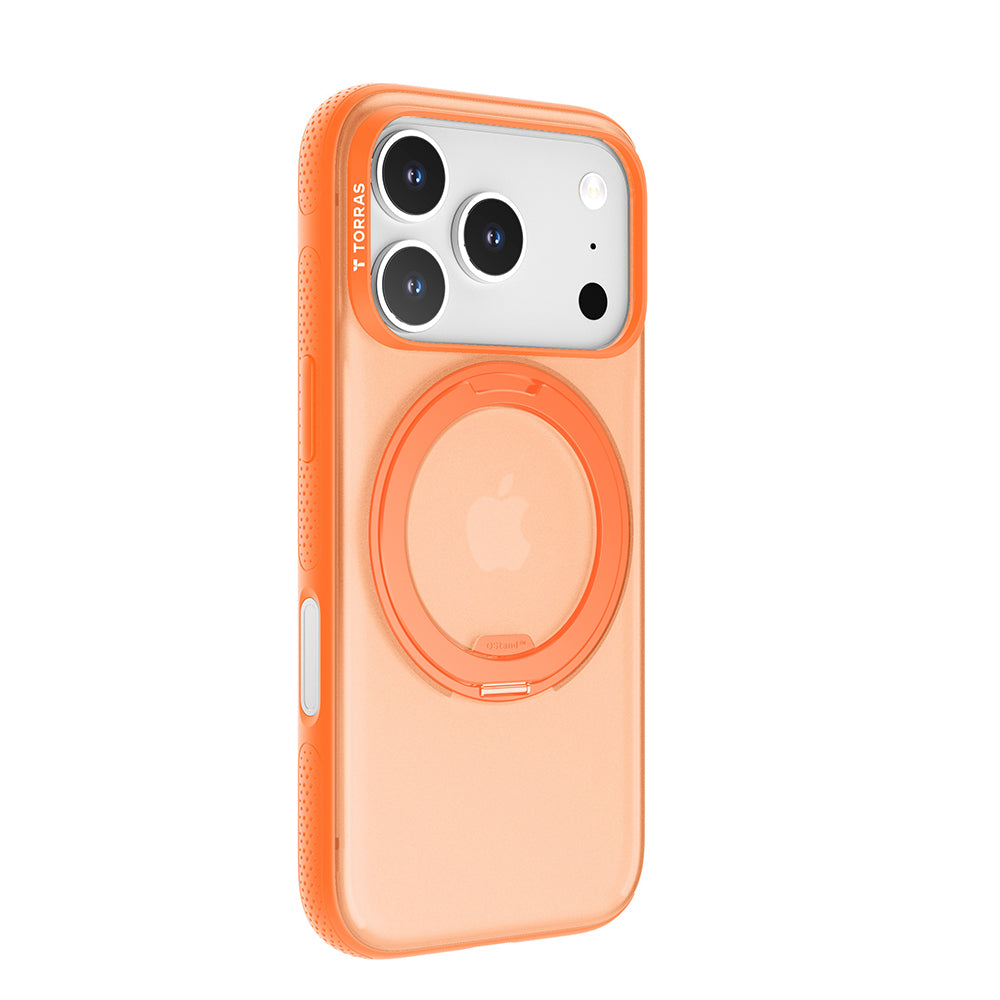 Capa MagSafe para Apple iPhone 17 Pro, Torras, Ostand R Fitness, Laranja
