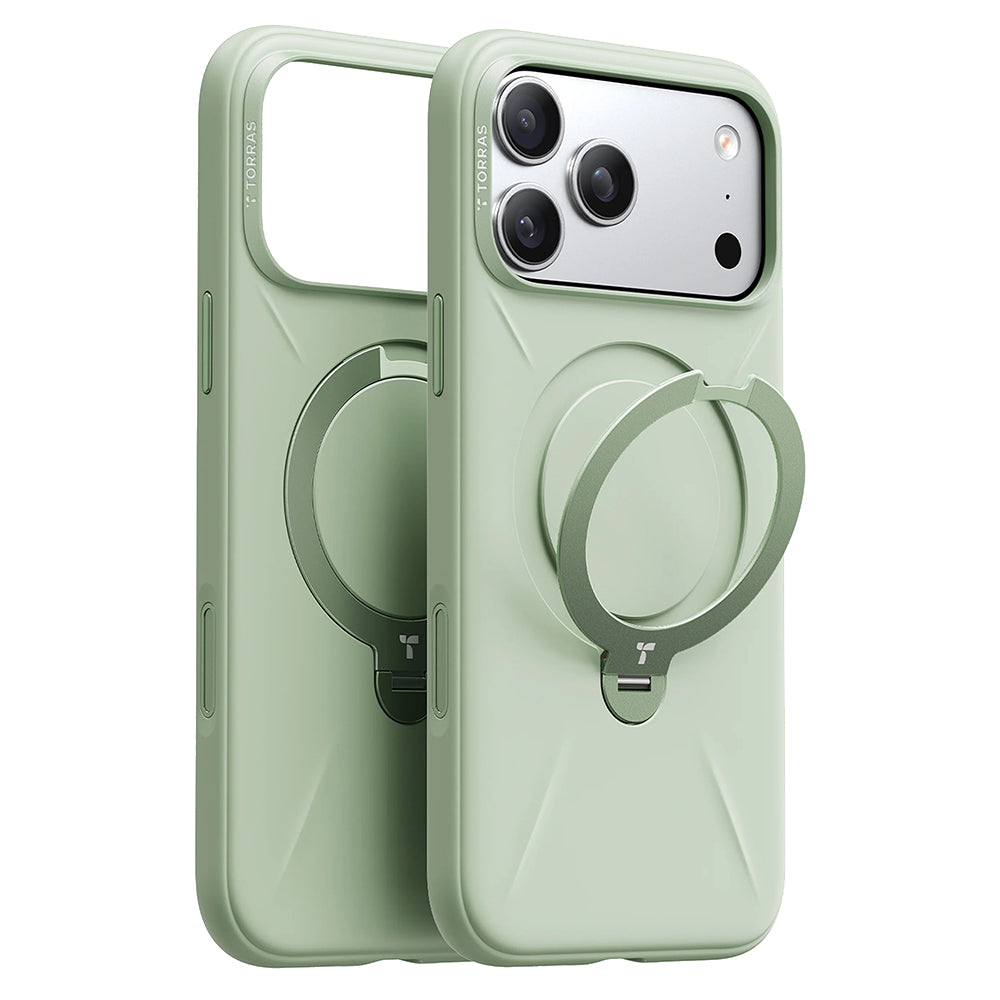 MagSafe Case for Apple iPhone 17 Pro, Torras, QPRO Silicone, Matcha Green