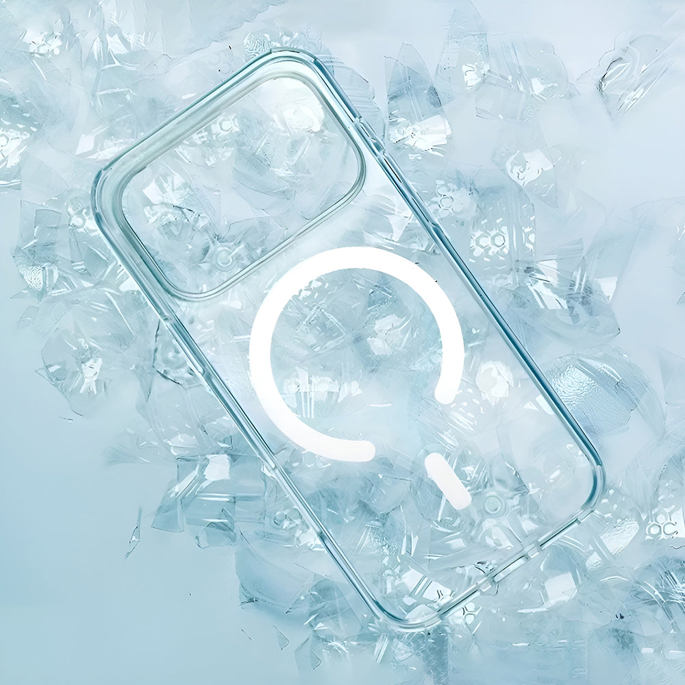 Capa MagSafe para Apple iPhone 17 Pro, UNIQ, Clario MagClick, Laranja