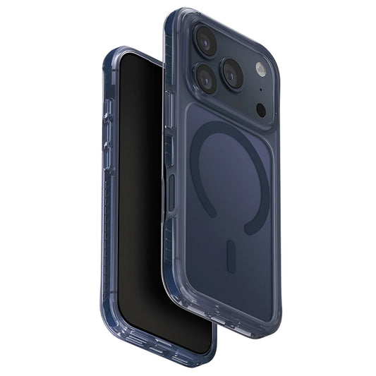 Capa MagSafe para Apple iPhone 17 Pro, UNIQ, Combat MagClick, Azul