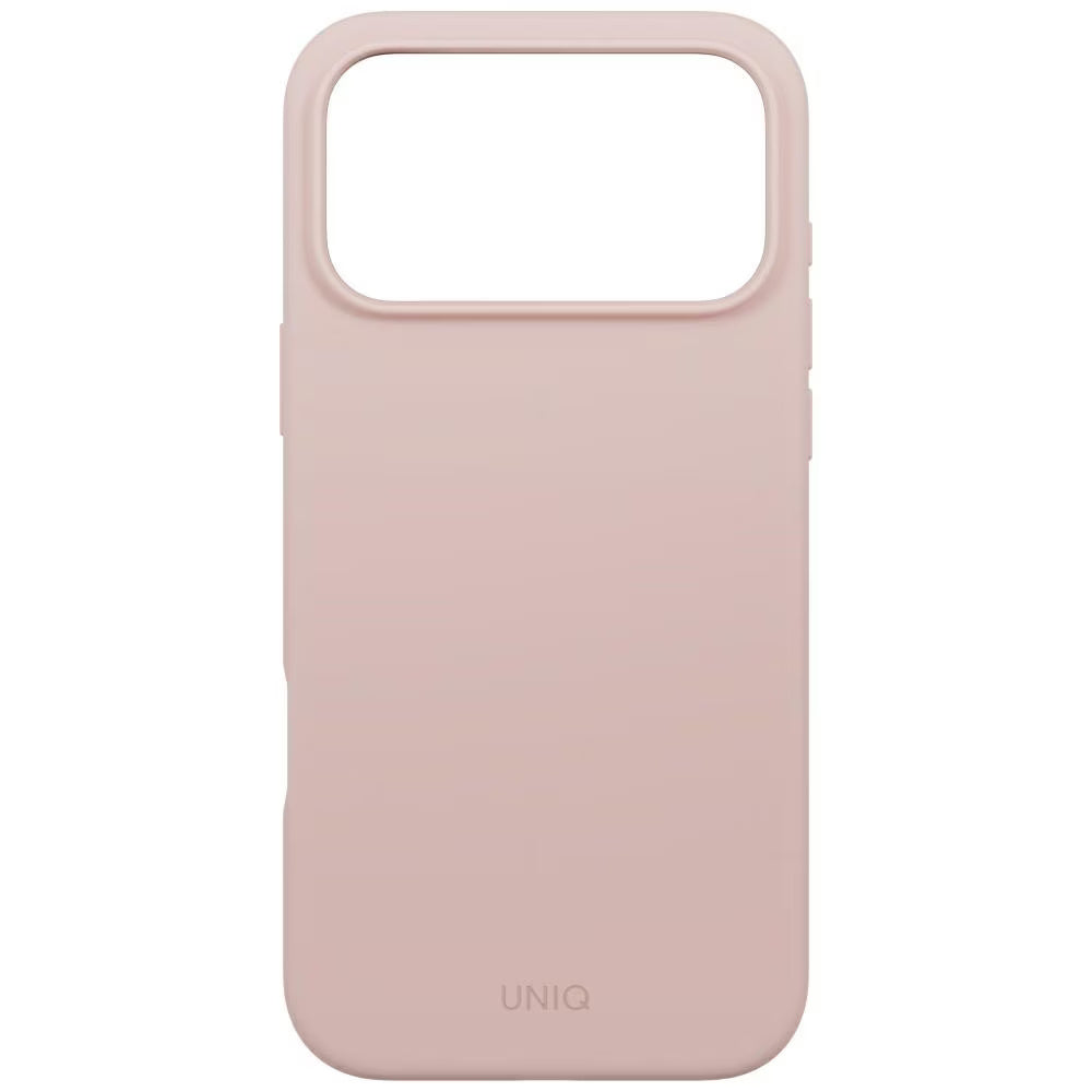 Capa MagSafe para Apple iPhone 17 Pro, UNIQ, Lino MagClick, Rosa