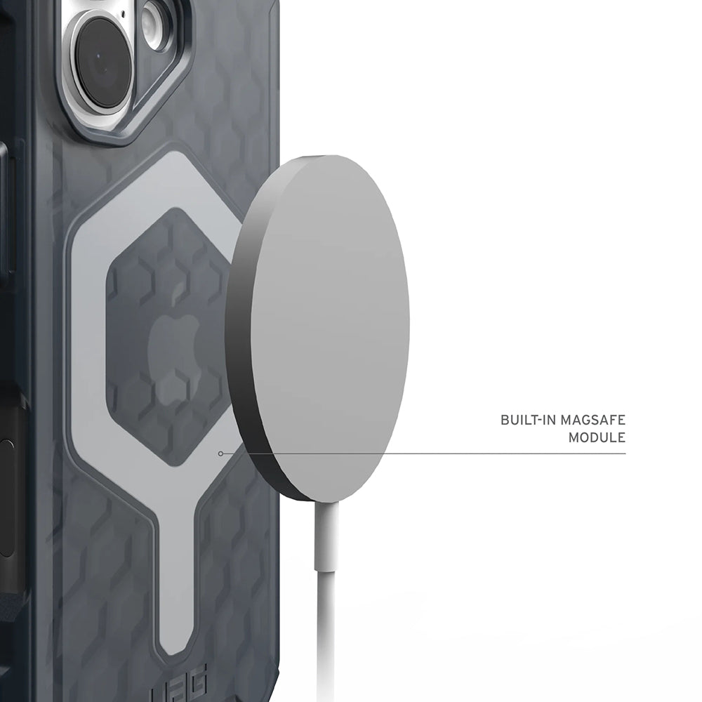 Capa MagSafe para Apple iPhone 17 Pro, Urban Armor Gear, Essential Armor, Cinza