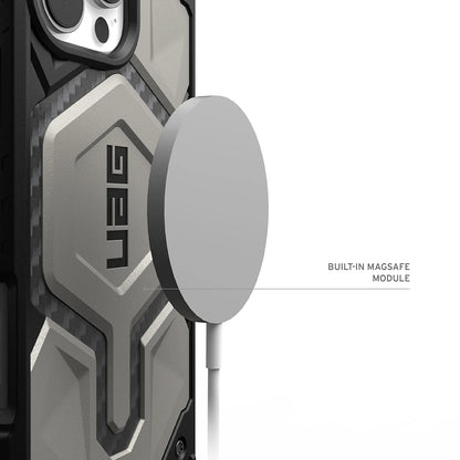 Capa MagSafe para Apple iPhone 17 Pro, Urban Armor Gear, Monarch Pro, Cinza