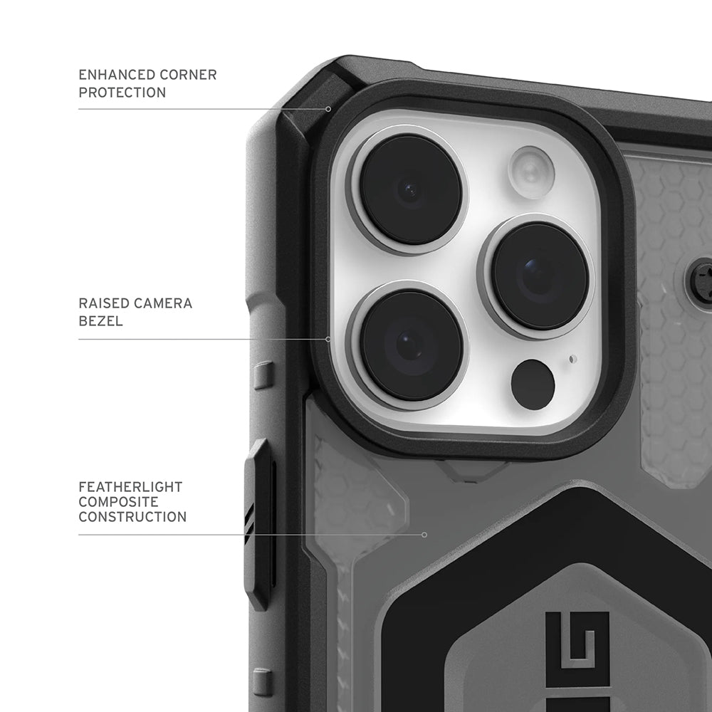 Capa MagSafe para Apple iPhone 17 Pro, Urban Armor Gear, Pathfinder Clear, Cinza
