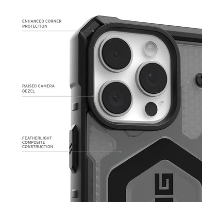 Capa MagSafe para Apple iPhone 17 Pro, Urban Armor Gear, Pathfinder Clear, Cinza