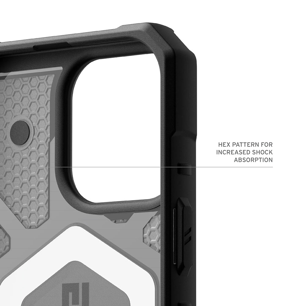 Capa MagSafe para Apple iPhone 17 Pro, Urban Armor Gear, Pathfinder Clear, Cinza