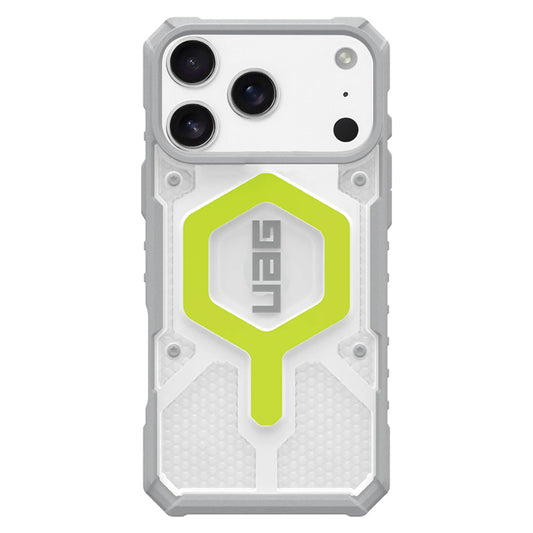 Capa MagSafe para Apple iPhone 17 Pro, Urban Armor Gear, Pathfinder Clear, Verde