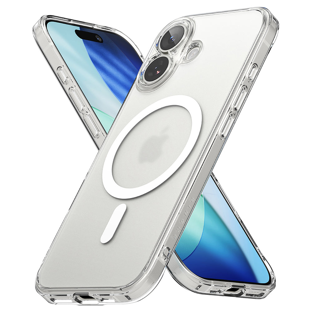 Capa MagSafe para Apple iPhone 17, Ringke, Fusion, Transparente Fosca