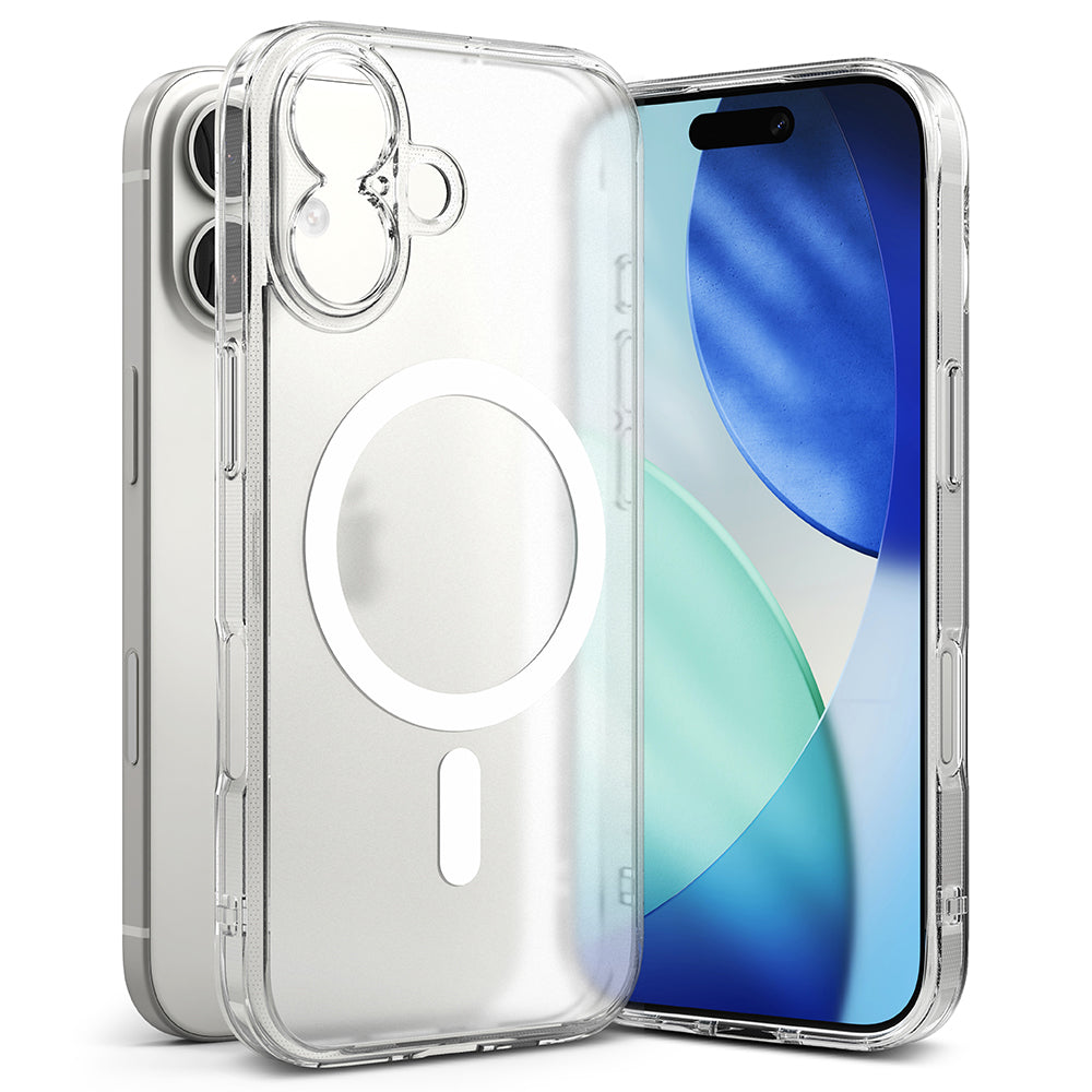 Capa MagSafe para Apple iPhone 17, Ringke, Fusion, Transparente Fosca