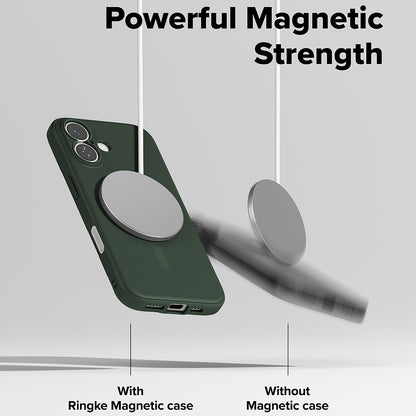 Capa MagSafe para Apple iPhone 17, Ringke, Ônix, Verde Escuro