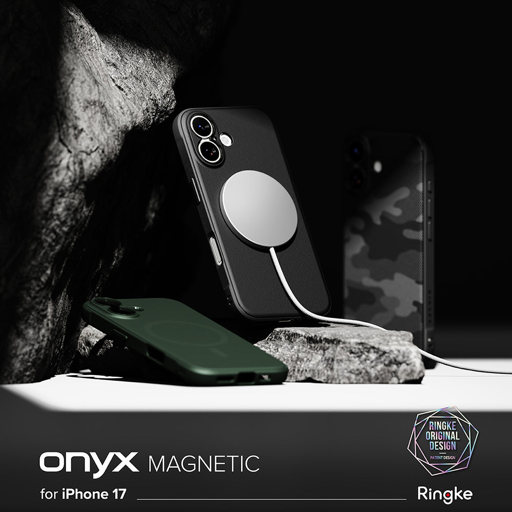 Capa MagSafe para Apple iPhone 17, Ringke, Ônix, Verde Escuro