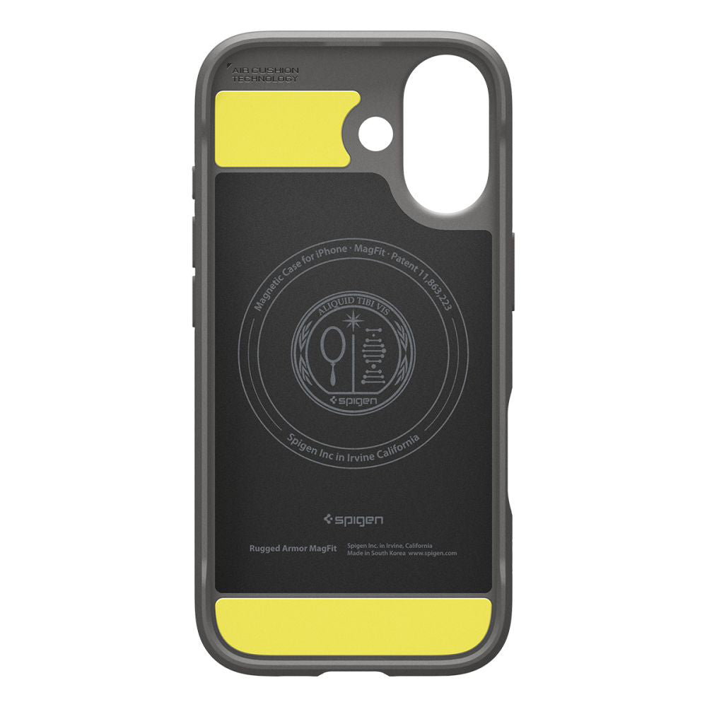Capa MagSafe para Apple iPhone 17, Spigen, Rugged Armor, Cinzento
