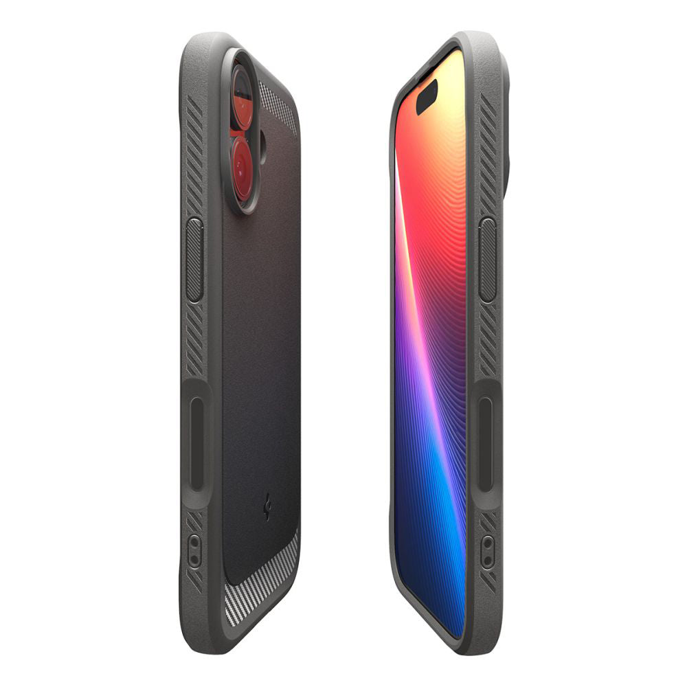Capa MagSafe para Apple iPhone 17, Spigen, Rugged Armor, Cinzento