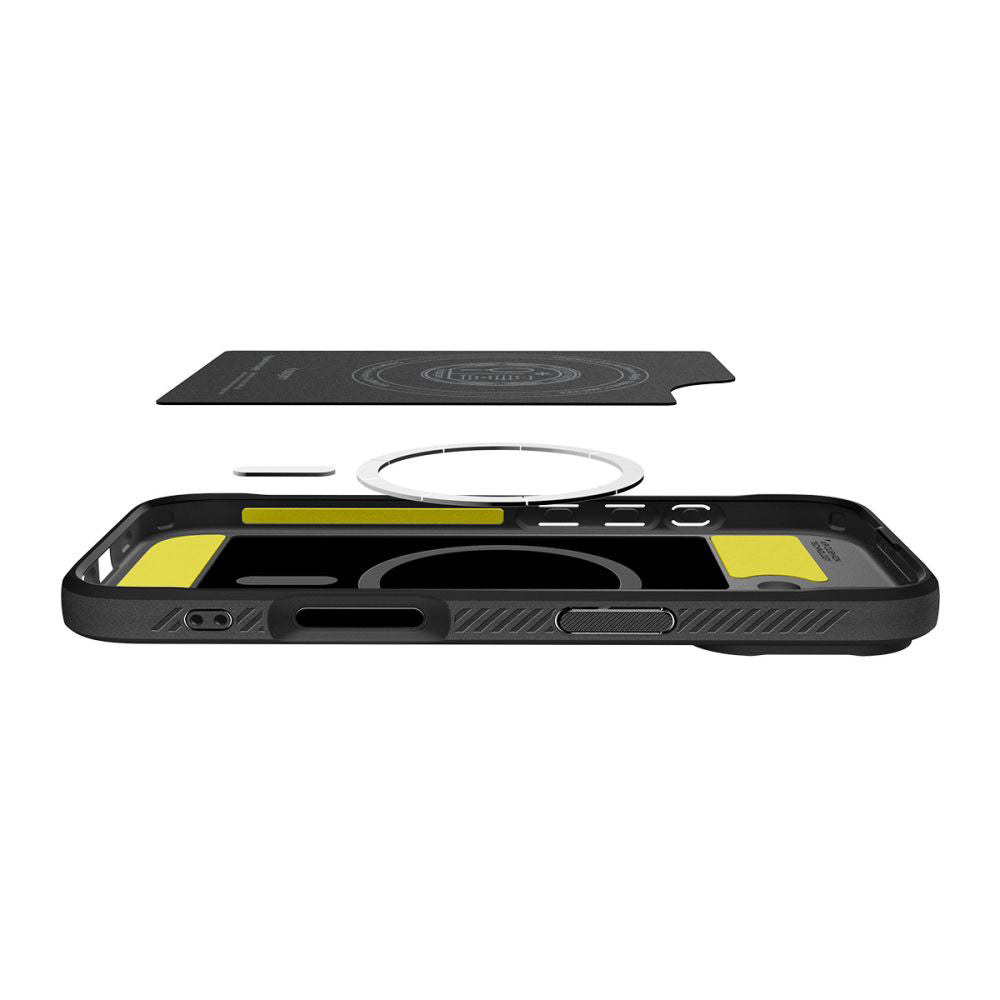 Capa MagSafe para Apple iPhone 17, Spigen, Rugged Armor, Preta Fosca