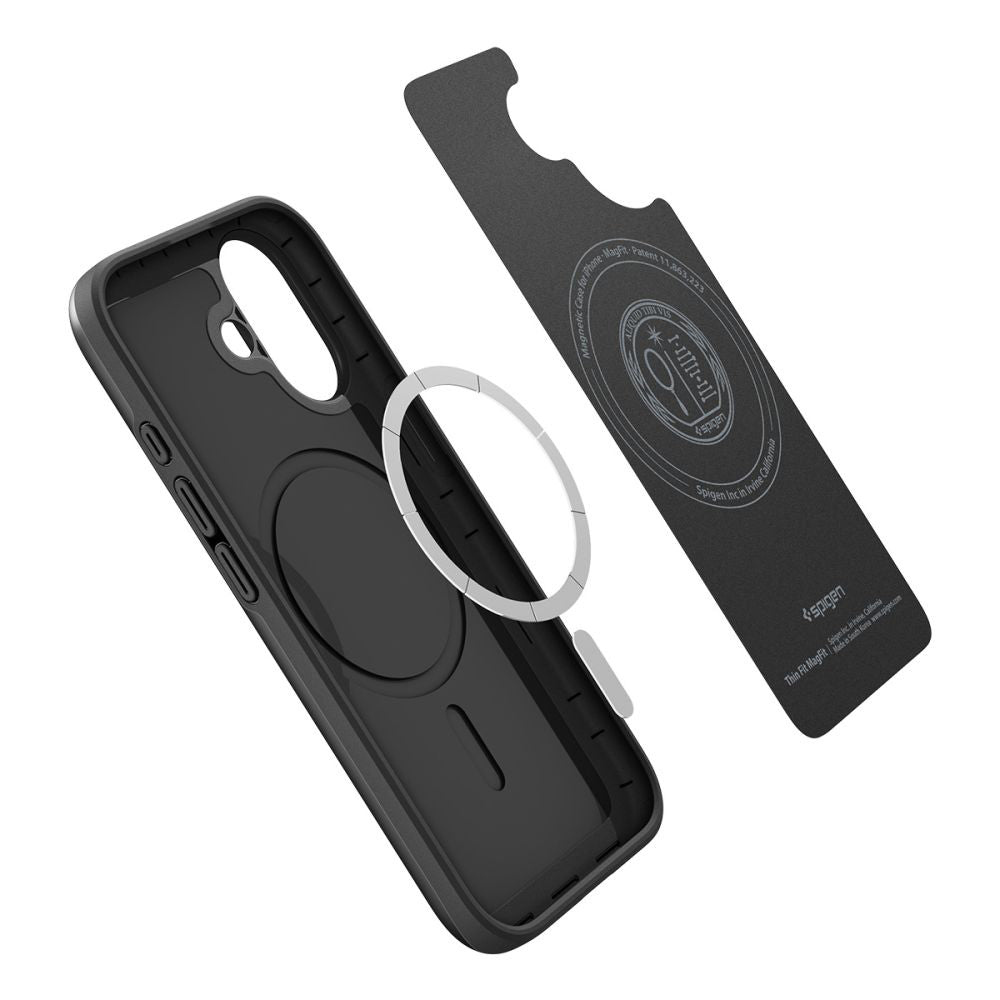 Capa MagSafe para Apple iPhone 17, Spigen, Thin Fit, Preta