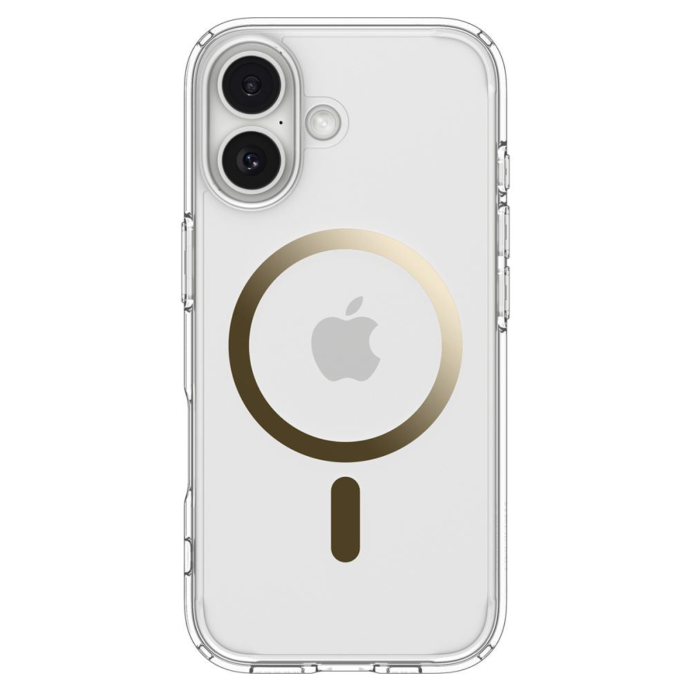 Capa MagSafe para Apple iPhone 17, Spigen, Ultra Hybrid, Dourada Transparente