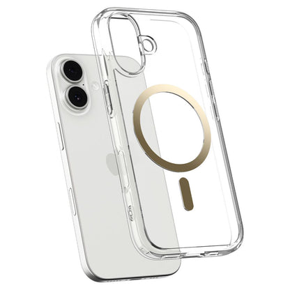 Capa MagSafe para Apple iPhone 17, Spigen, Ultra Hybrid, Dourada Transparente