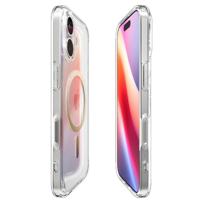 Capa MagSafe para Apple iPhone 17, Spigen, Ultra Hybrid, Dourada Transparente