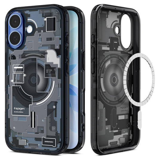 Capa MagSafe para Apple iPhone 17, Spigen, Ultra Hybrid Zero One, Preta