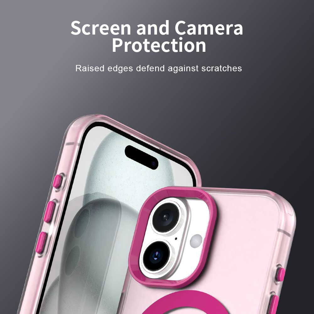 Capa MagSafe para Apple iPhone 17, Techsuit, CandyCase, Rosa