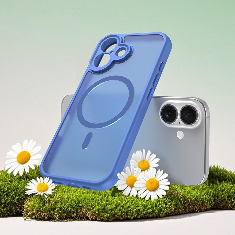 Capa MagSafe para Apple iPhone 17, Techsuit, HaloFrost II, Azul