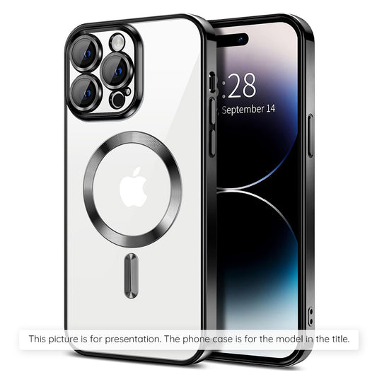 Capa MagSafe para Apple iPhone 17, Techsuit, Luxury Crystal, Preta