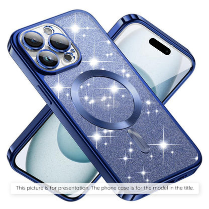 Capa MagSafe para Apple iPhone 17, Techsuit, Luxury Glitter, Azul