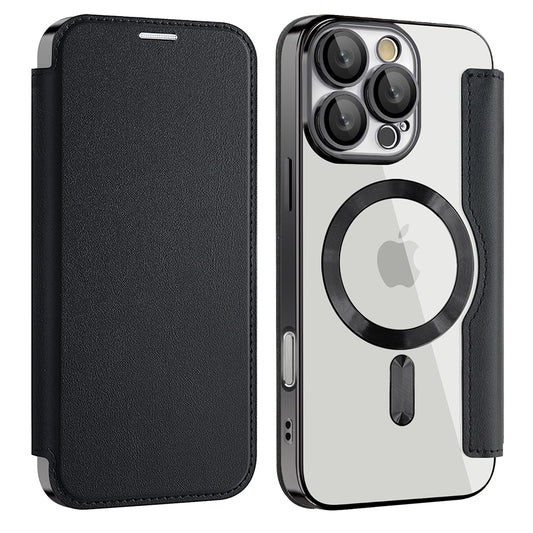Capa MagSafe para Apple iPhone 17, Techsuit, SmartMag Book, Preta