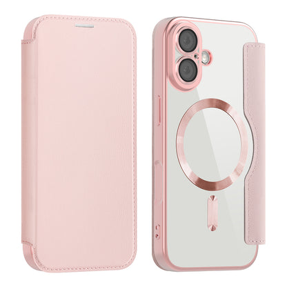 Capa MagSafe para Apple iPhone 17, Techsuit, SmartMag Book, Rosa