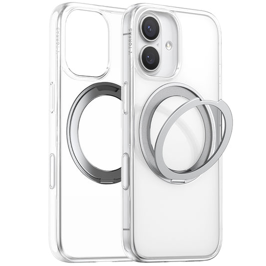 Capa MagSafe para Apple iPhone 17, Torras, Ostand Pro, Transparente