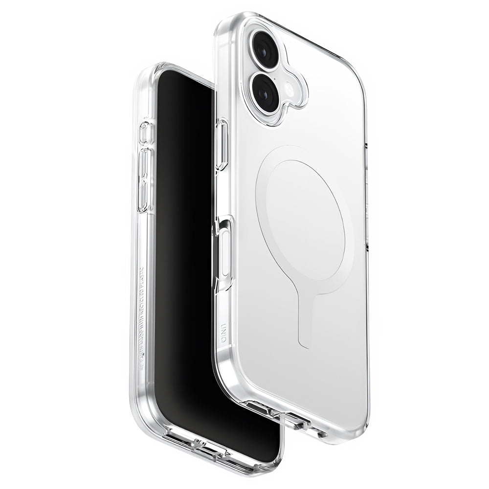 Capa MagSafe para Apple iPhone 17, UNIQ, Clario MagClick, Transparente
