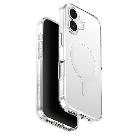 Capa MagSafe para Apple iPhone 17, UNIQ, Clario MagClick, Transparente