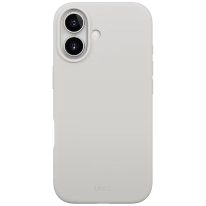 Capa MagSafe para Apple iPhone 17, UNIQ, Lino MagClick, Cinzento