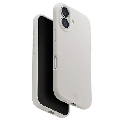 Capa MagSafe para Apple iPhone 17, UNIQ, Lino MagClick, Cinzento