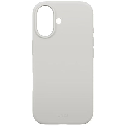 Capa MagSafe para Apple iPhone 17, UNIQ, Lino MagClick, Cinzento