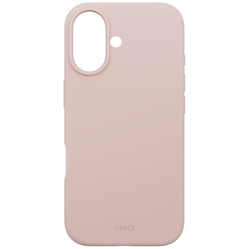 Capa MagSafe para Apple iPhone 17, UNIQ, Lino MagClick, Rosa