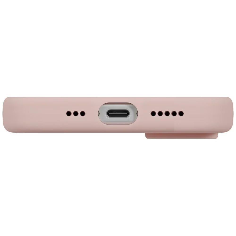 Capa MagSafe para Apple iPhone 17, UNIQ, Lino MagClick, Rosa