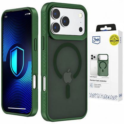 Capa MagSafe para Apple iPhone 18 Pro / 17 Pro, 3MK, Smoke MagCase, Verde