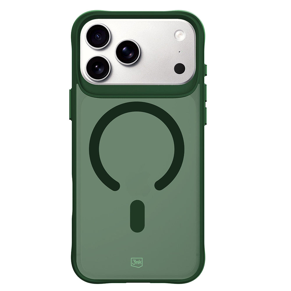 Capa MagSafe para Apple iPhone 18 Pro / 17 Pro, 3MK, Smoke MagCase, Verde